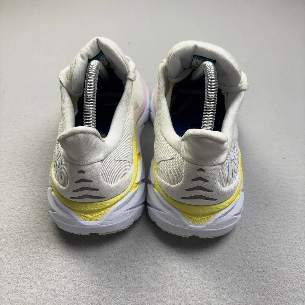 Hoka One One Clifton 8 Shoes Womens Size 8.5 White Sneakers 1119394 BDBBW